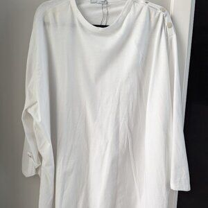 Zara baggy white shirt